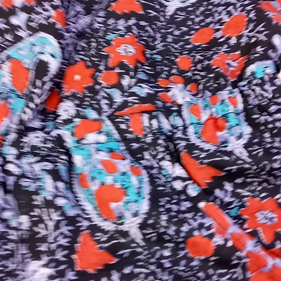 American Eagle Outfitters Navy/ Paisley Print Sleeveless Sheer Dress Size S/P - Picture 14 of 16